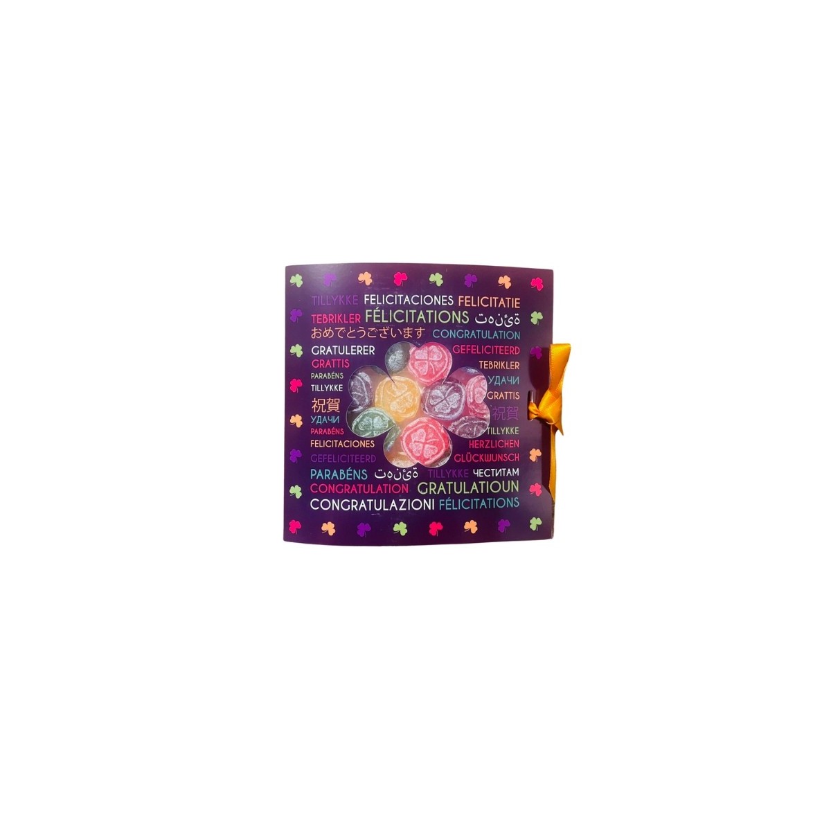 LUCKY SWEET ASSORTED CANDY 65GR CARD "CONGRATULATIONS"