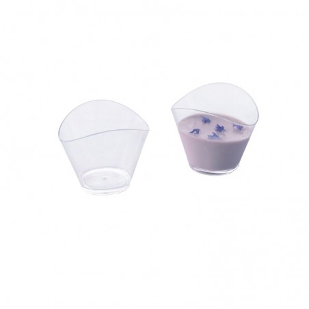 VERRINE PLASTIQUE WAVE 50ML 100PCS 6,4X4,6CM H5,3CM