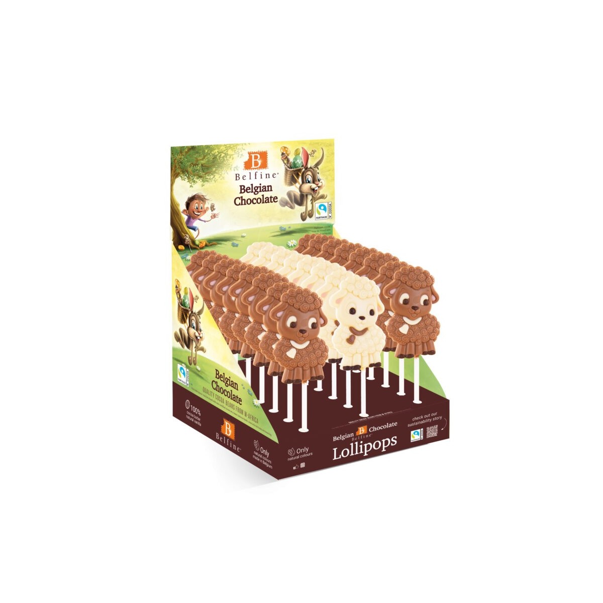 SUCETTES AGNEAUX BETTY ASSORTIES LAIT 14.9CM 24X35GR