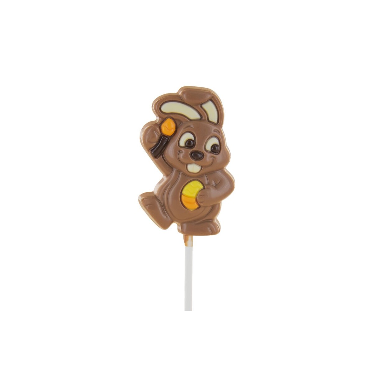 SUCETTES CHOCOLAT LAPIN PABLO LAIT 16.2CM   24X35GR DISPLAY