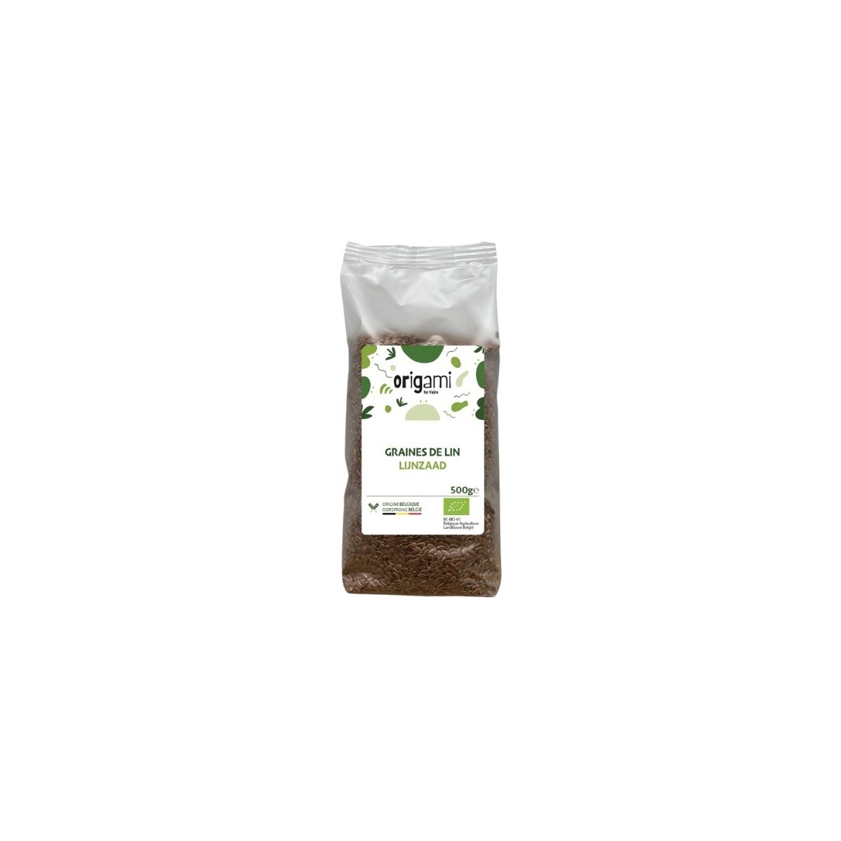 ORIGAMI FLAX SEEDS BELGIAN  BIO  500 GR