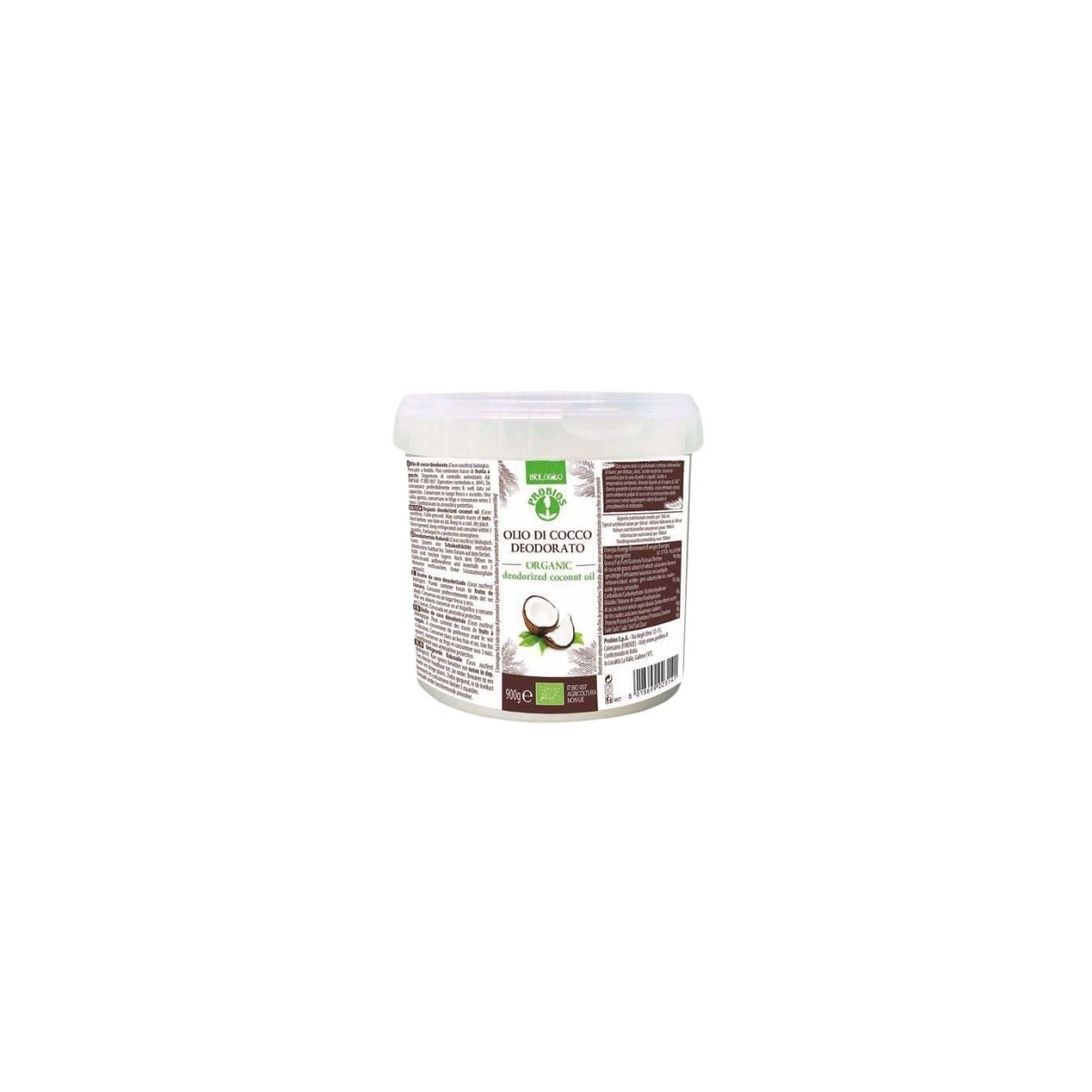 PROBIOS HUILE DE NOIX DE COCO DESODORISEE BIO 900GR