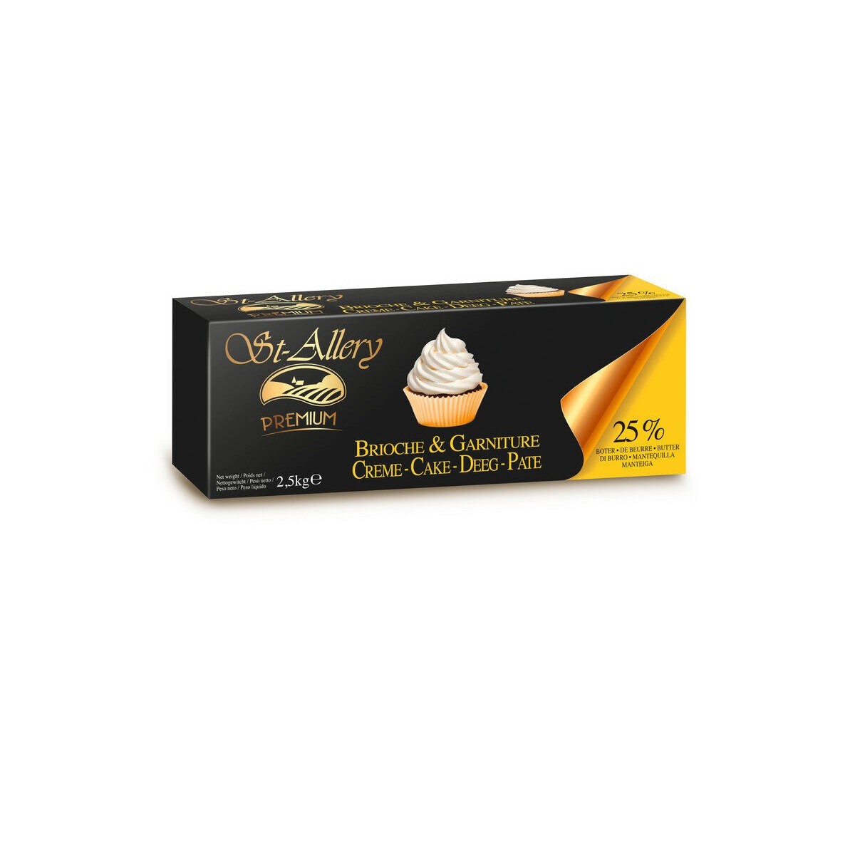 Margarine avec beurre crème-pâte  4 x 2.5kg 