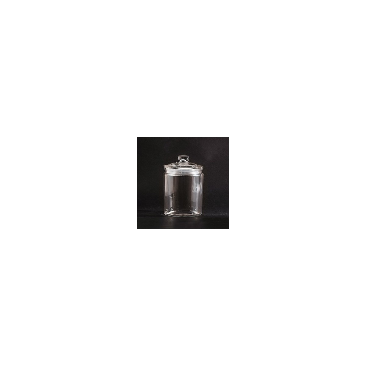 GLASS CANDY JAR WITH HERMETIC LID 1,1LØ13,5X22CM