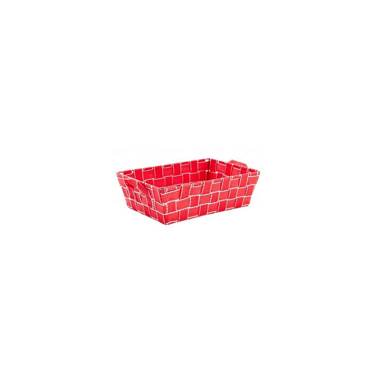 PANIER ROUGE RAYE BLANC 280X190X80MM