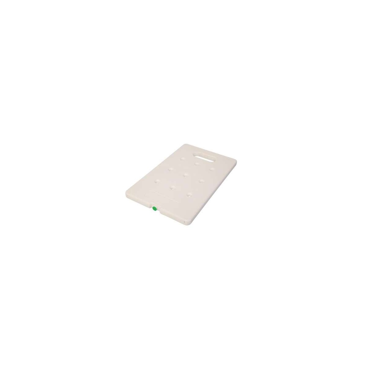 PLAQUE EUTECTIQUE BLANCHE GN1/1 53X32.5CM  -3C° BOUCHON VERT