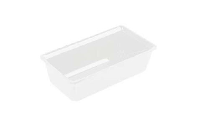 SALADIER RECT 2.0KG BLANC 24X17.5XH10CM