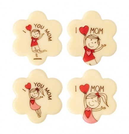 2000637 FLEUR I LOVE MOM 3,5 CM 120PCS S/CDE