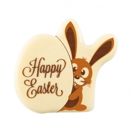 2069081 KONIJN MET EI HAPPY EASTER 4 CM 75PCS OP/ORDER