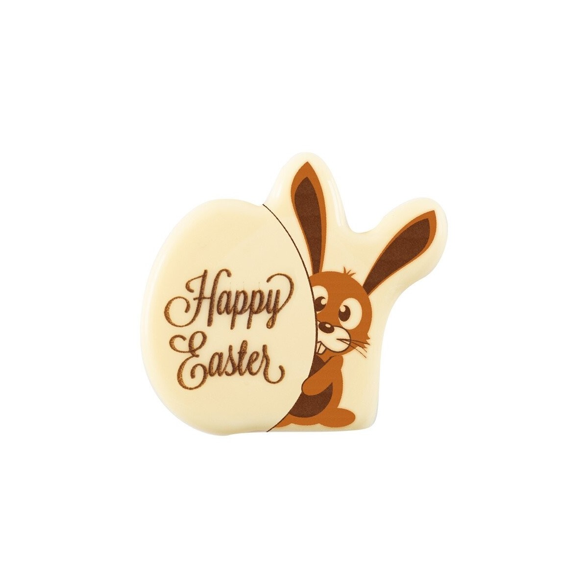 2069081 KONIJN MET EI HAPPY EASTER 4 CM 75PCS OP/ORDER