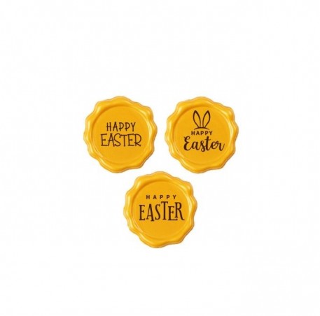 2069193 STEMPEL HAPPY EASTER 3,8 CM 120PCS OP/ORDER