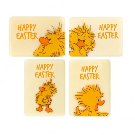 2069195 PLAQUETTE CANARDS HAPPY EASTER 4X2,8 CM 120PCS S/CDE