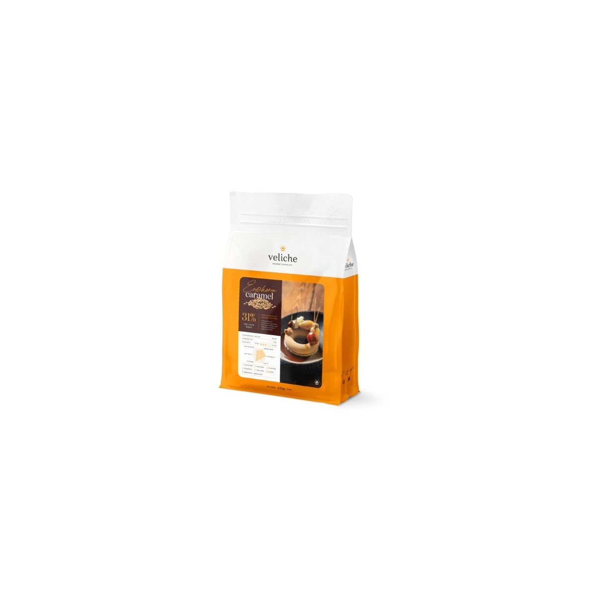 VELICHE 2103700 CHOCOLAT EUPHORIA CARAMEL 2,5KG 